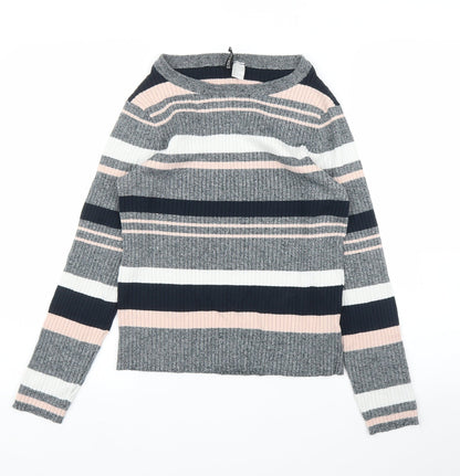 Womens UK Size L H&M Pink Pullover Jumper