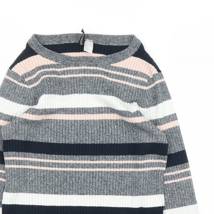 Womens UK Size L H&M Pink Pullover Jumper