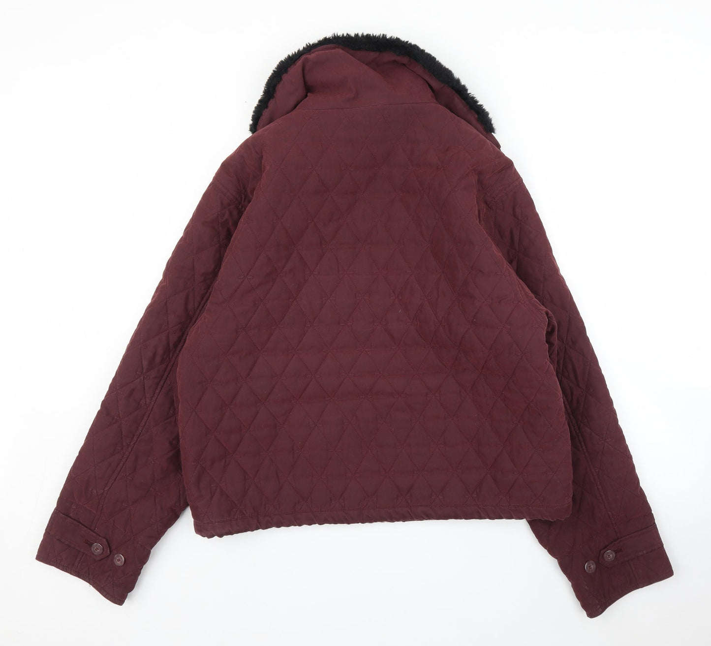 Emos Womens Purple   Quilted Coat Size M