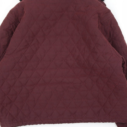 Emos Womens Purple   Quilted Coat Size M
