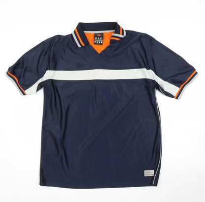 United Sports Brand Mens Blue    Polo Size M