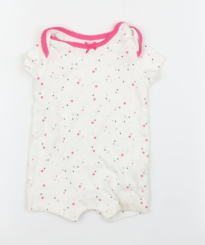 Early Days Girls White   Babygrow One-Piece Size 0-3 Months
