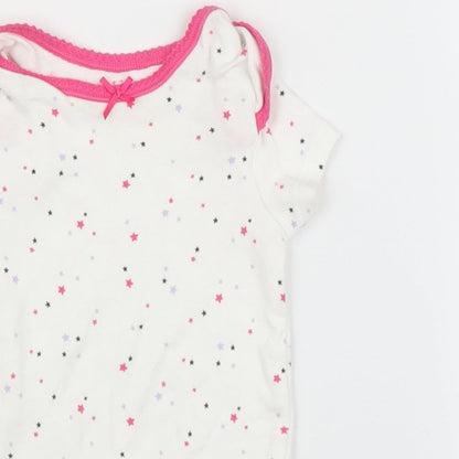 Early Days Girls White   Babygrow One-Piece Size 0-3 Months
