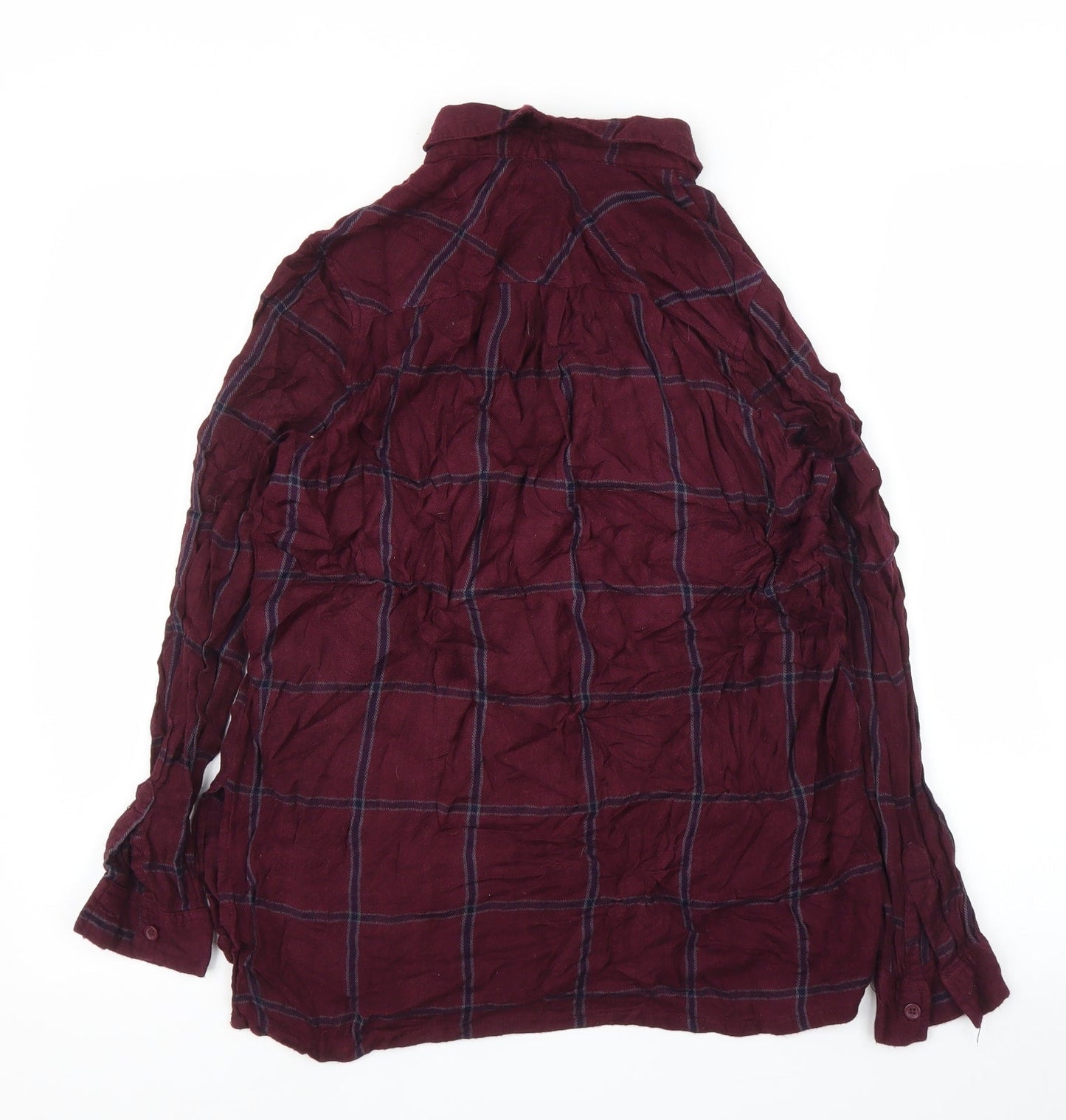 Womens UK Size 10 New Look Purple Basic Button-Up