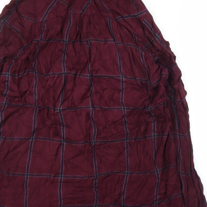 Womens UK Size 10 New Look Purple Basic Button-Up
