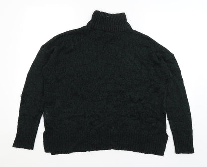 Womens UK Size M New Look Green Pullover Jumper