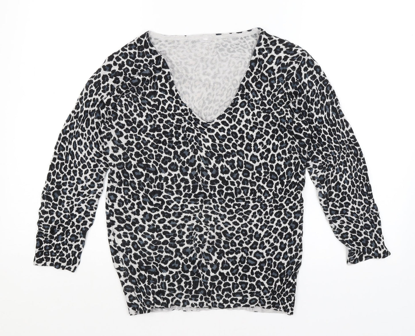 Womens UK Size M Preworn White Pullover Jumper