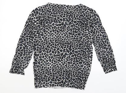 Womens UK Size M Preworn White Pullover Jumper