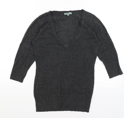 Womens UK Size 10 Therapy Grey Pullover Jumper