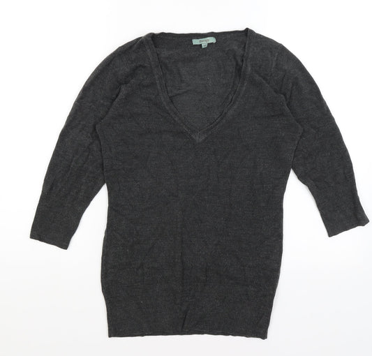 Womens UK Size 10 Therapy Grey Pullover Jumper
