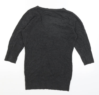 Womens UK Size 10 Therapy Grey Pullover Jumper