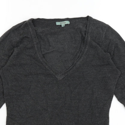 Womens UK Size 10 Therapy Grey Pullover Jumper