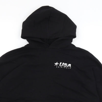 H&M Womens Black   Pullover Hoodie Size S