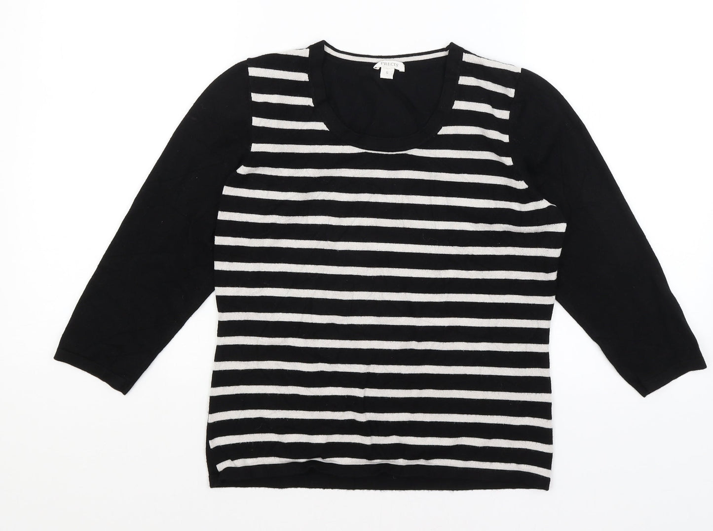 Womens UK Size S Precis Black Pullover Jumper
