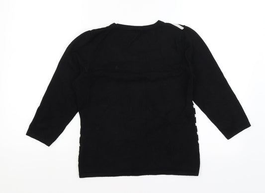 Womens UK Size S Precis Black Pullover Jumper