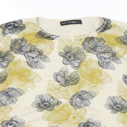 Womens UK Size XL Just Elegance Beige Pullover Jumper
