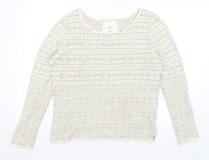H&M Womens Beige   Pullover Jumper Size L
