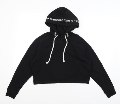 Divided Womens Black   Pullover Hoodie Size S