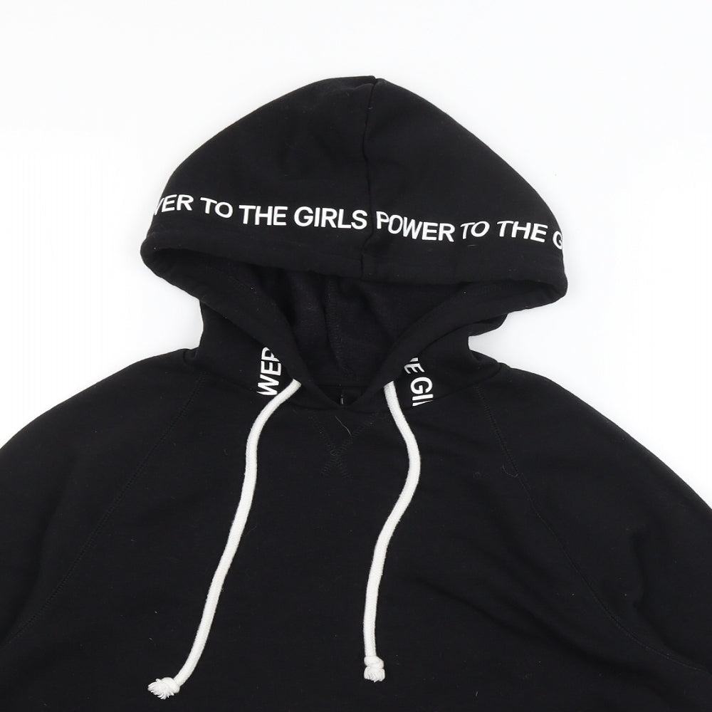 Divided Womens Black   Pullover Hoodie Size S