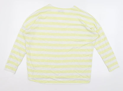 Womens UK Size M Preworn Yellow Basic T-Shirt