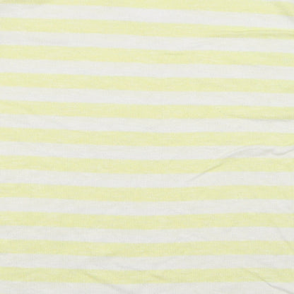 Womens UK Size M Preworn Yellow Basic T-Shirt