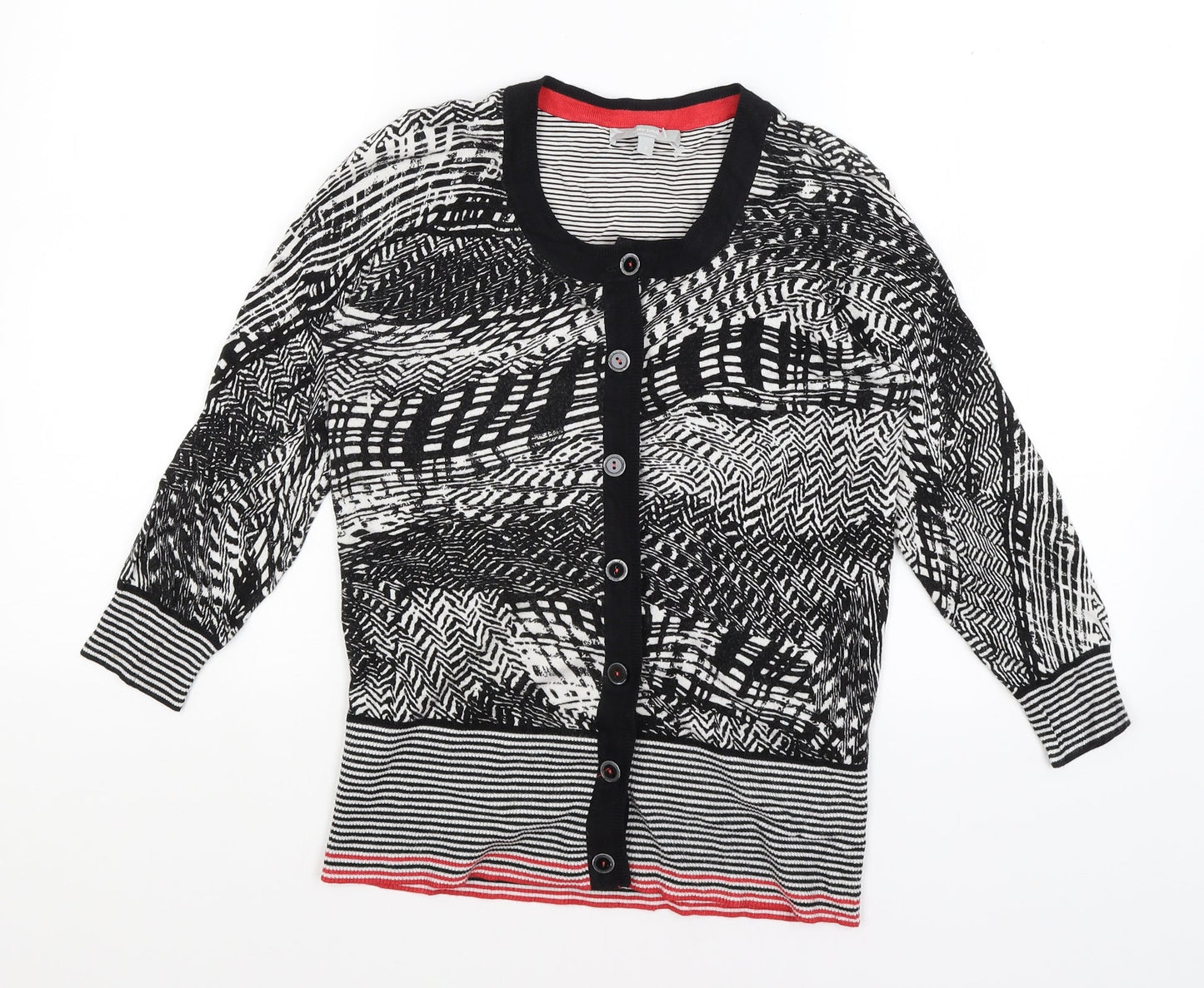 Womens UK Size 8 Per Una Black Cardigan Jumper