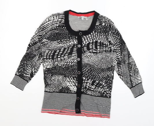 Womens UK Size 8 Per Una Black Cardigan Jumper