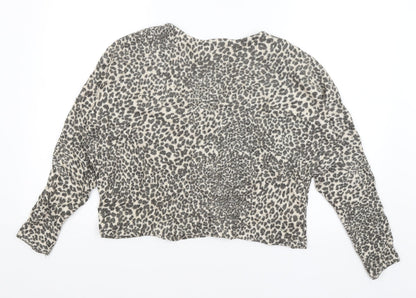 Womens UK Size XS H&M Beige Pullover Jumper