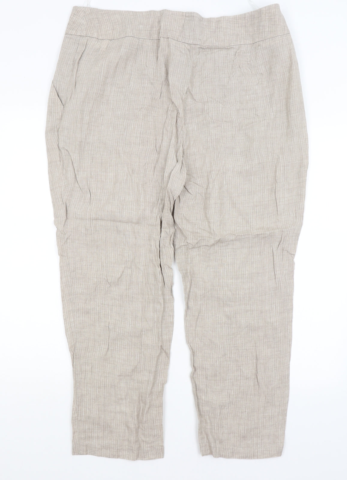 Autograph Womens Beige   Trousers  Size 18 L26 in