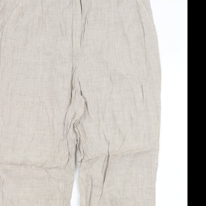 Autograph Womens Beige   Trousers  Size 18 L26 in