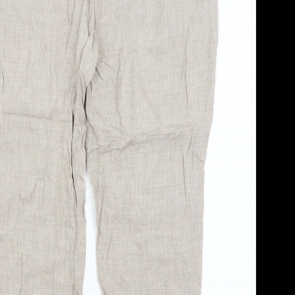 Autograph Womens Beige   Trousers  Size 18 L26 in