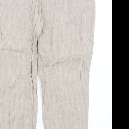 Autograph Womens Beige   Trousers  Size 18 L26 in