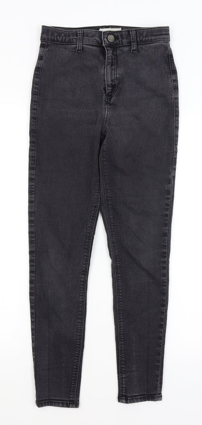 Topshop Womens Grey   Skinny Jeans Size 28 in L25 in