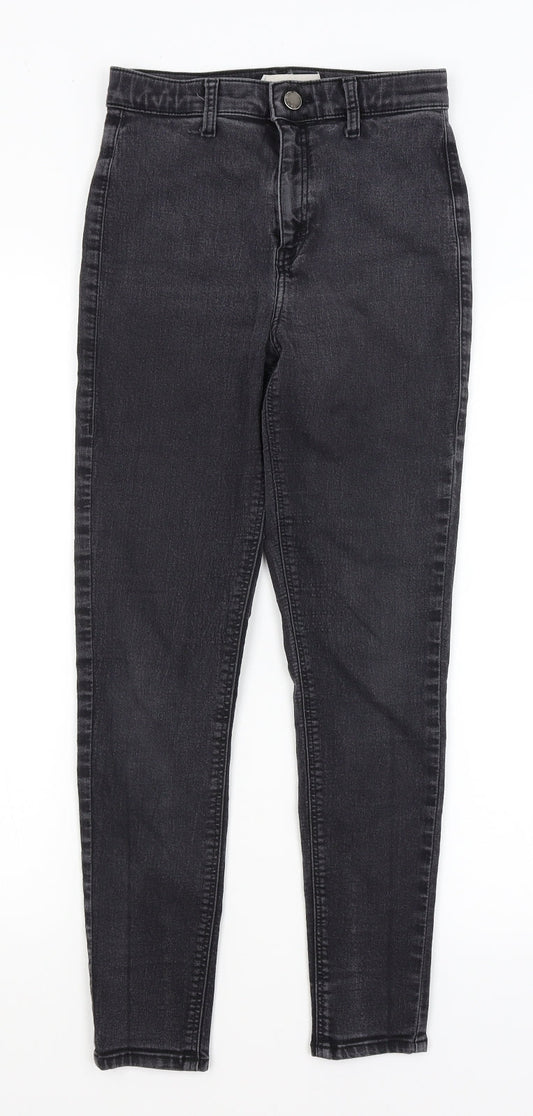 Topshop Womens Grey   Skinny Jeans Size 28 in L25 in