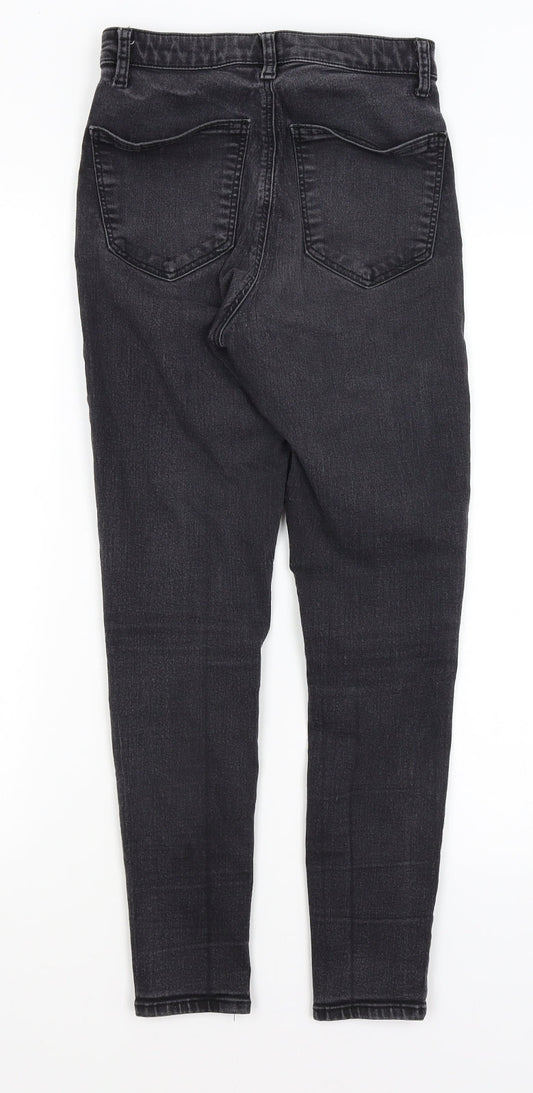 Topshop Womens Grey   Skinny Jeans Size 28 in L25 in