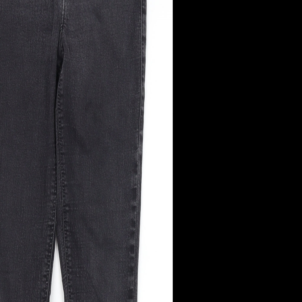 Topshop Womens Grey   Skinny Jeans Size 28 in L25 in