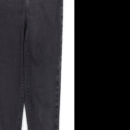 Topshop Womens Grey   Skinny Jeans Size 28 in L25 in
