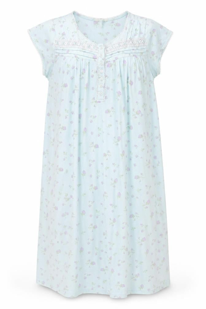 Classics Womens Blue Floral  A-Line  Size 16