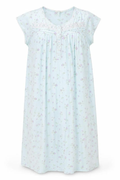 Classics Womens Blue Floral  A-Line  Size 16