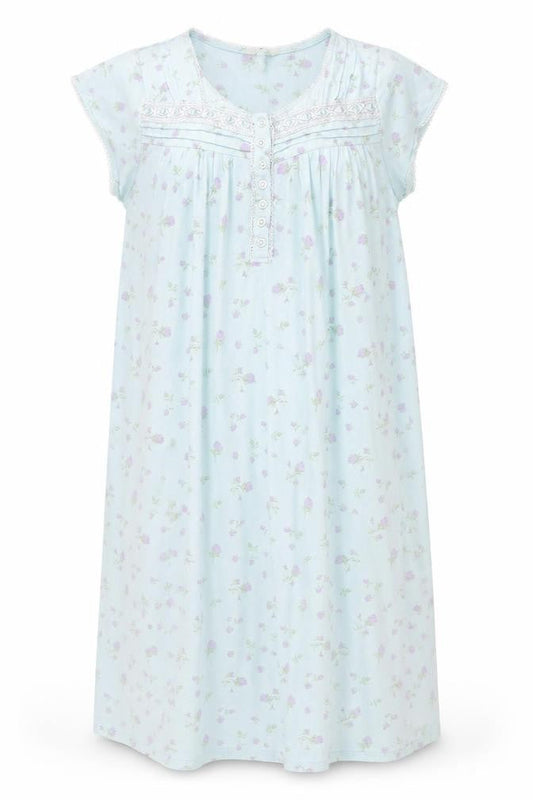 Classics Womens Blue Floral  A-Line  Size 16