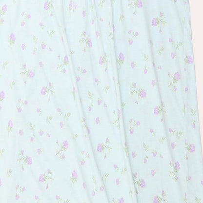 Classic Womens Blue Floral  A-Line  Size 16