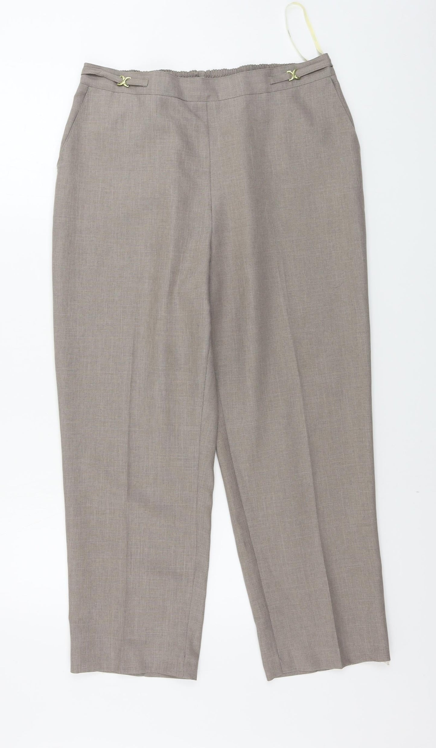 Womens UK Size 12 BHS Regular Fit  Beige Trousers