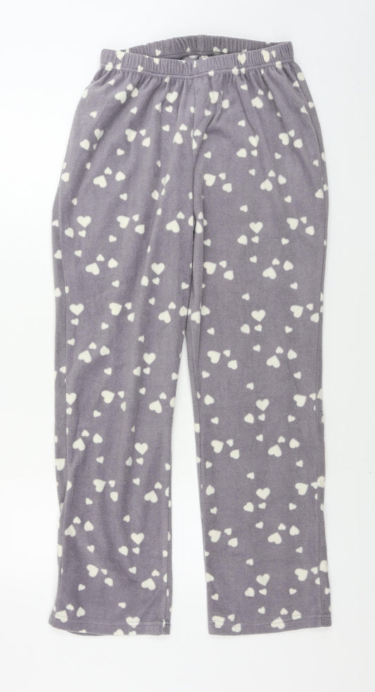 Womens UK Size 10 Preworn Regular Fit Sweatpants Grey Trousers