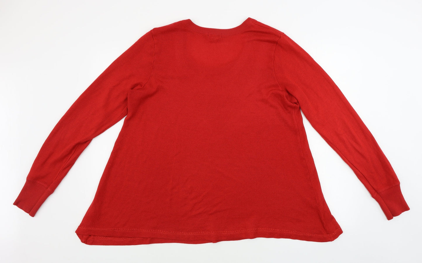 Womens UK Size 2XL H&M Red Pullover Jumper