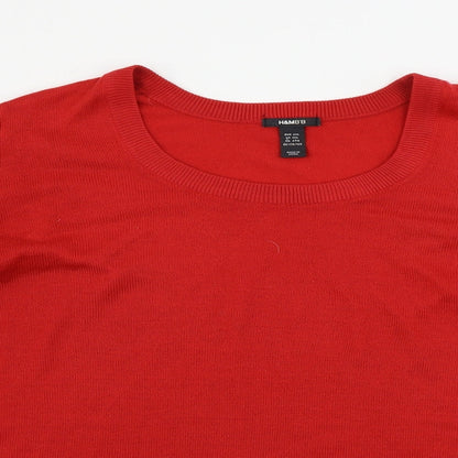 Womens UK Size 2XL H&M Red Pullover Jumper
