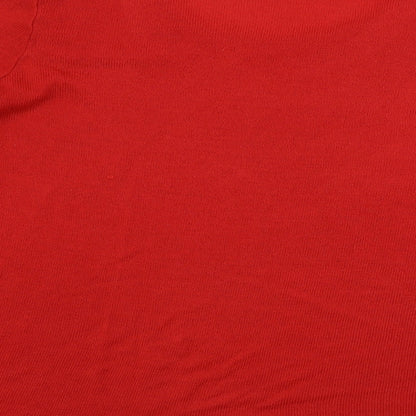 Womens UK Size 2XL H&M Red Pullover Jumper