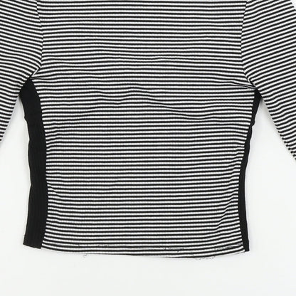 Primark  Womens White Striped  Pullover Jumper Size XS
