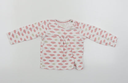 Lupilu Girls White   Basic T-Shirt Size 12-18 Months