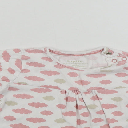 Lupilu Girls White   Basic T-Shirt Size 12-18 Months