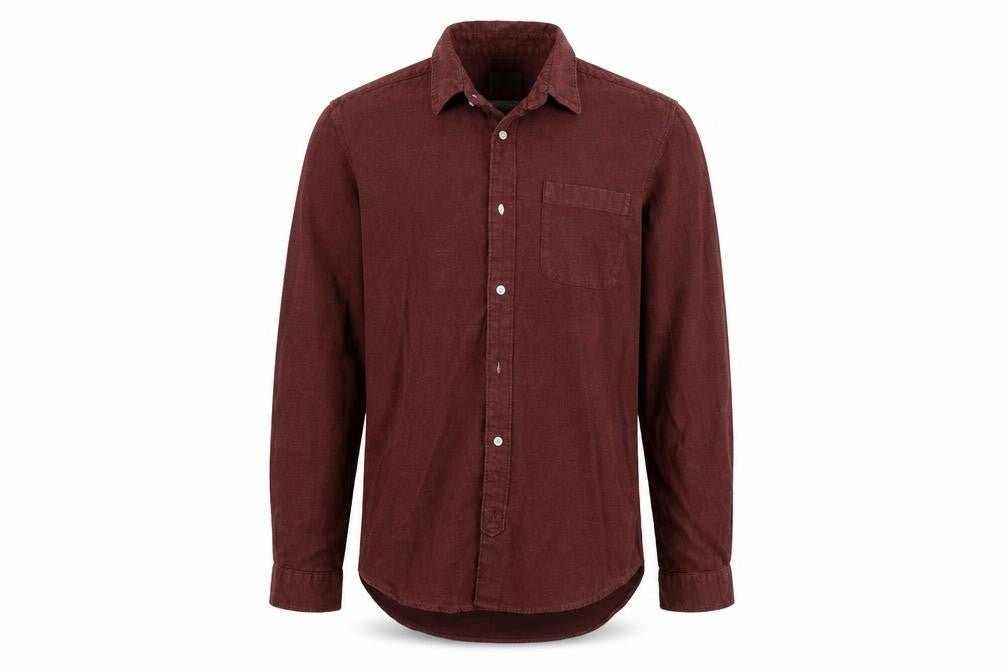 Mens UK Size M NEXT Brown  Button-Up Long Sleeve Casual Shirt